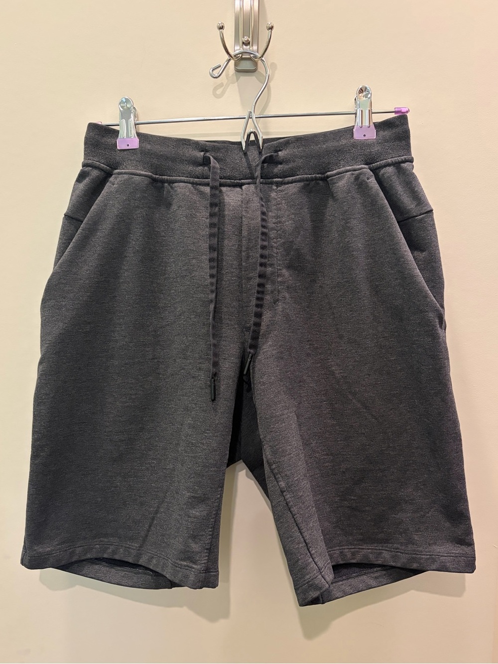Lululemon City Sweat Short 9.5” in Heathered Black - Picture 3 of 7